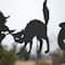 Glitzhome® 36" Halloween Metal Silhouette Yard Stake Or Hanging Décor Set
